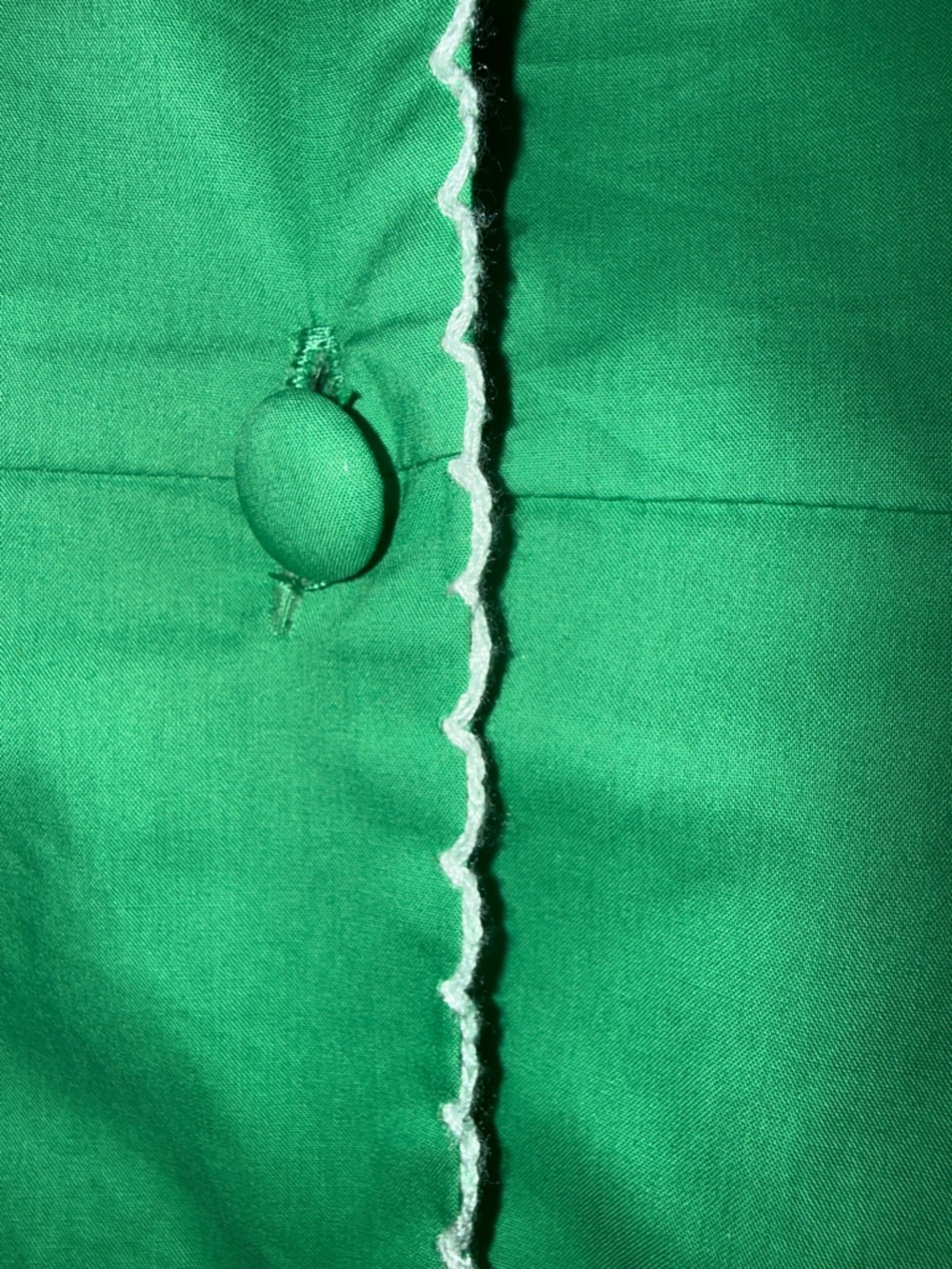 Green Ruffle-Trim Button-Front Maxi Dress - Picture 3 of 4
